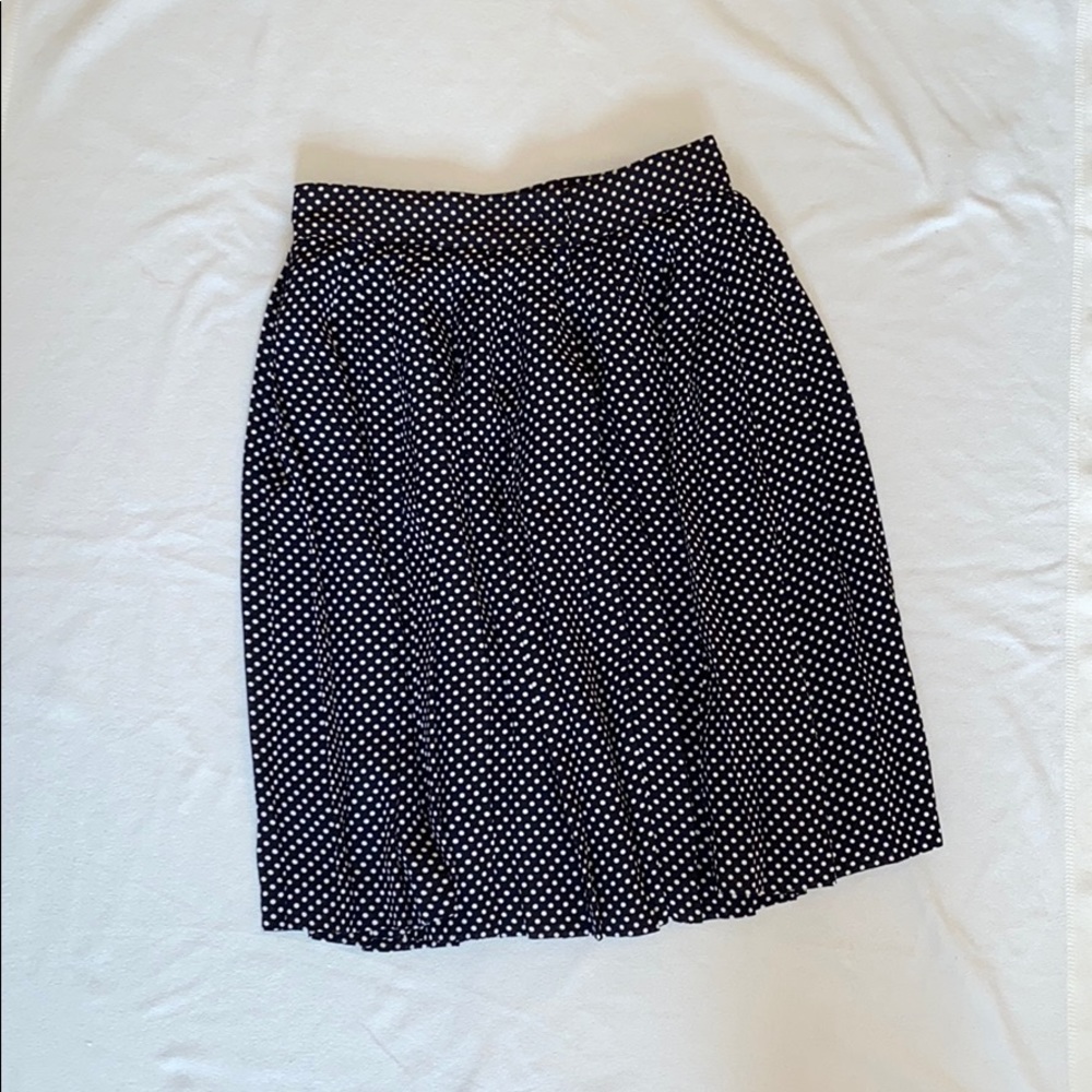 Polka dot Ruffled A-line Skirt